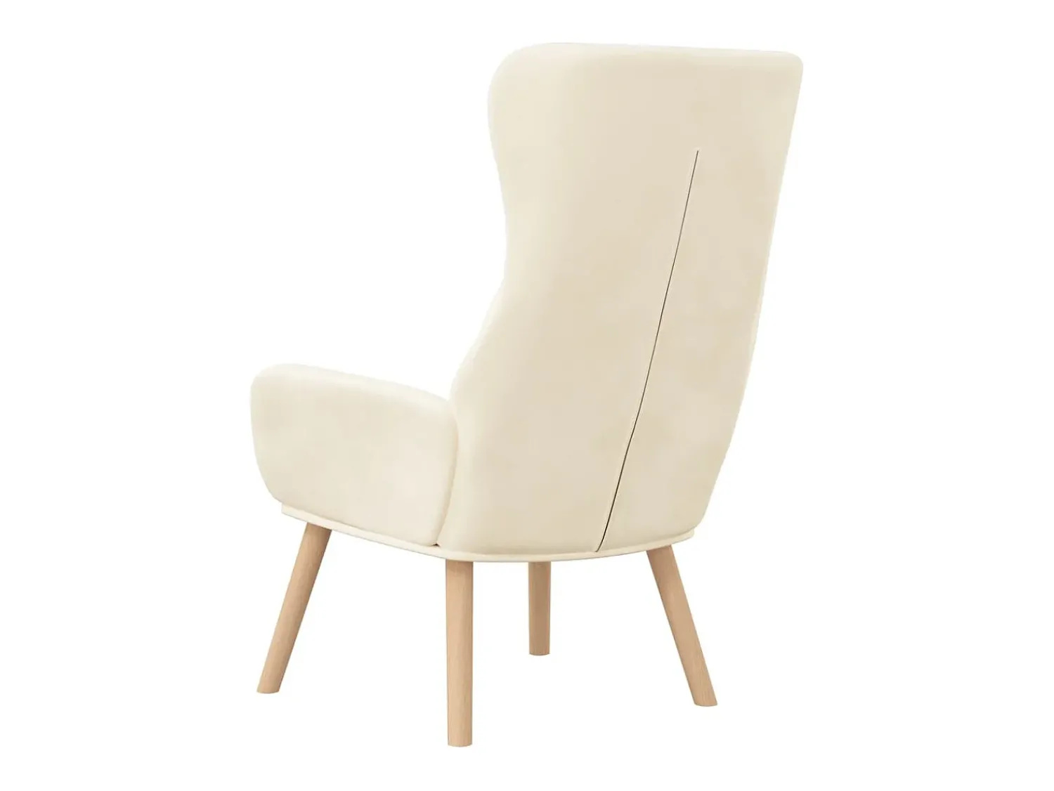 Poltrona | Cadeira Relax veludo branco nata SHL875551^ Poltrona