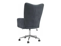 Best Poltrona | Cadeira Relax veludo cinzento-escuro SHL539203 Cinza antracite