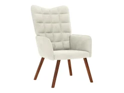 Poltrona* Poltrona | Cadeira Relax veludo SHL60350 Creme