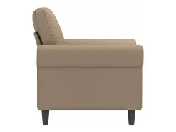 Hot Poltrona 60 cm couro artificial cappuccino PT273199 Castanho