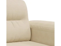 Poltrona|vidaxl Poltrona 60 cm tecido de microfibra cor Creme