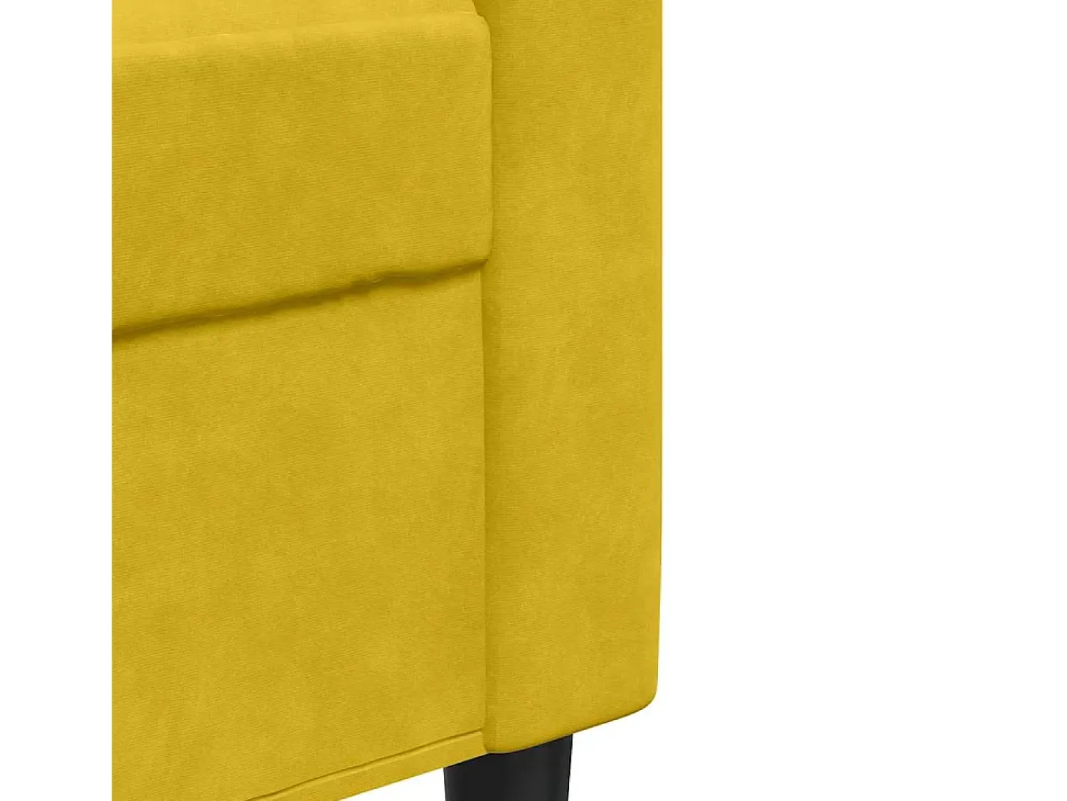Poltrona*vidaxl Poltrona 60 cm veludo Amarelo