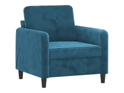 Outlet Poltrona 60 cm veludo PT199713 Azul