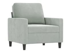 Hot Poltrona 60 cm veludo cinzento-claro PT993406 Cinzento claro