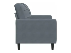 Poltrona|vidaxl Poltrona 60 cm veludo verde-escuro Cinzento