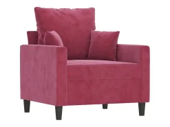 Poltrona| Poltrona 60 cm veludo -tinto PT671708 Vermelho