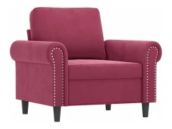 Poltrona| Poltrona 60 cm veludo -tinto PT598073 Vermelho
