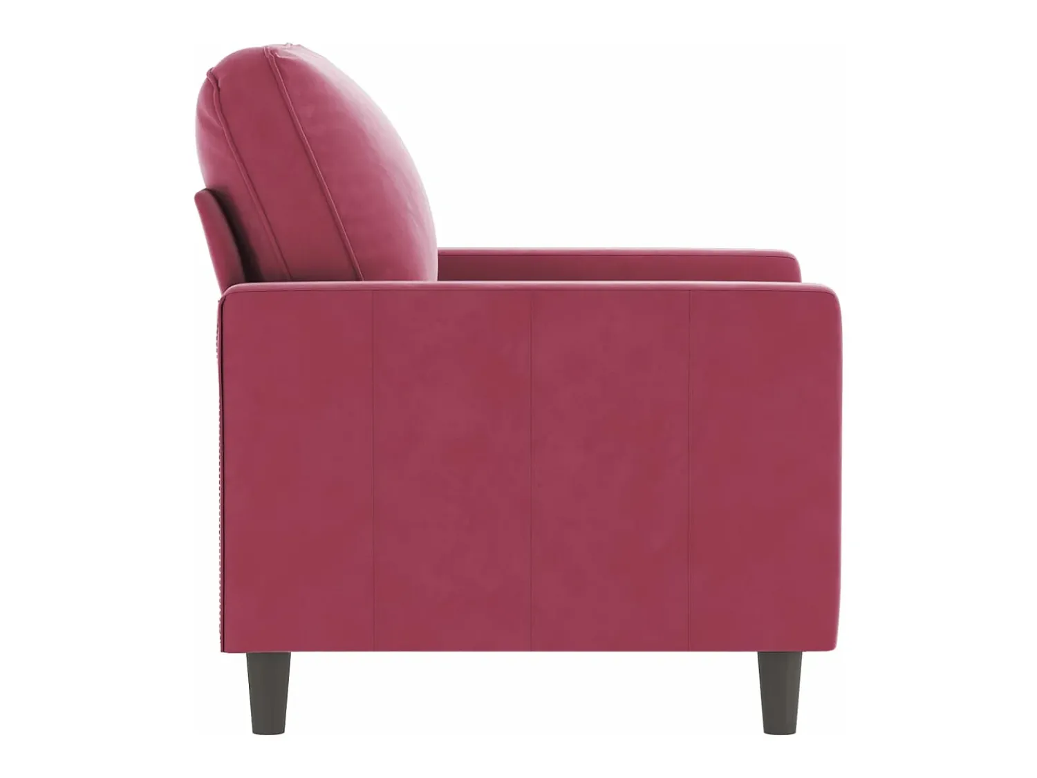 Poltrona* Poltrona 60 cm veludo -tinto PT872830 Vermelho