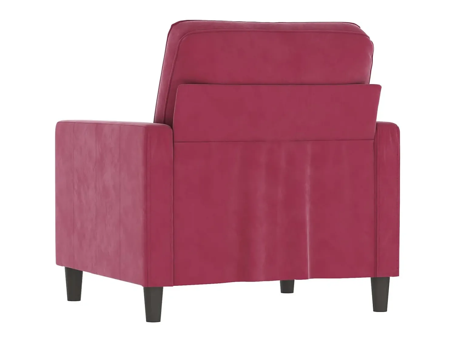 Poltrona* Poltrona 60 cm veludo -tinto PT872830 Vermelho