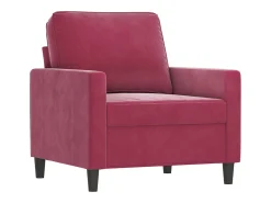Poltrona* Poltrona 60 cm veludo -tinto PT872830 Vermelho