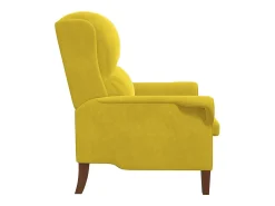 Poltrona*vidaxl poltrona 76 x 94 x 102 cm Veludo Amarelo