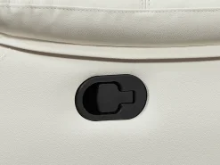 Poltrona*Vente-unique Poltrona articulada em pele branca estilo contemporâneo VINETA Branco
