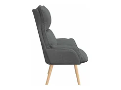 Discount vidaxl poltrona Cinza Escuro 69 x 74 x 93 cm Tecido e Contraplacado Cinzento