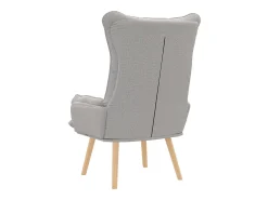 Poltrona*vidaxl poltrona Cinza Nuvem 69 x 74 x 93 cm Tecido e Contraplacado Cinzento
