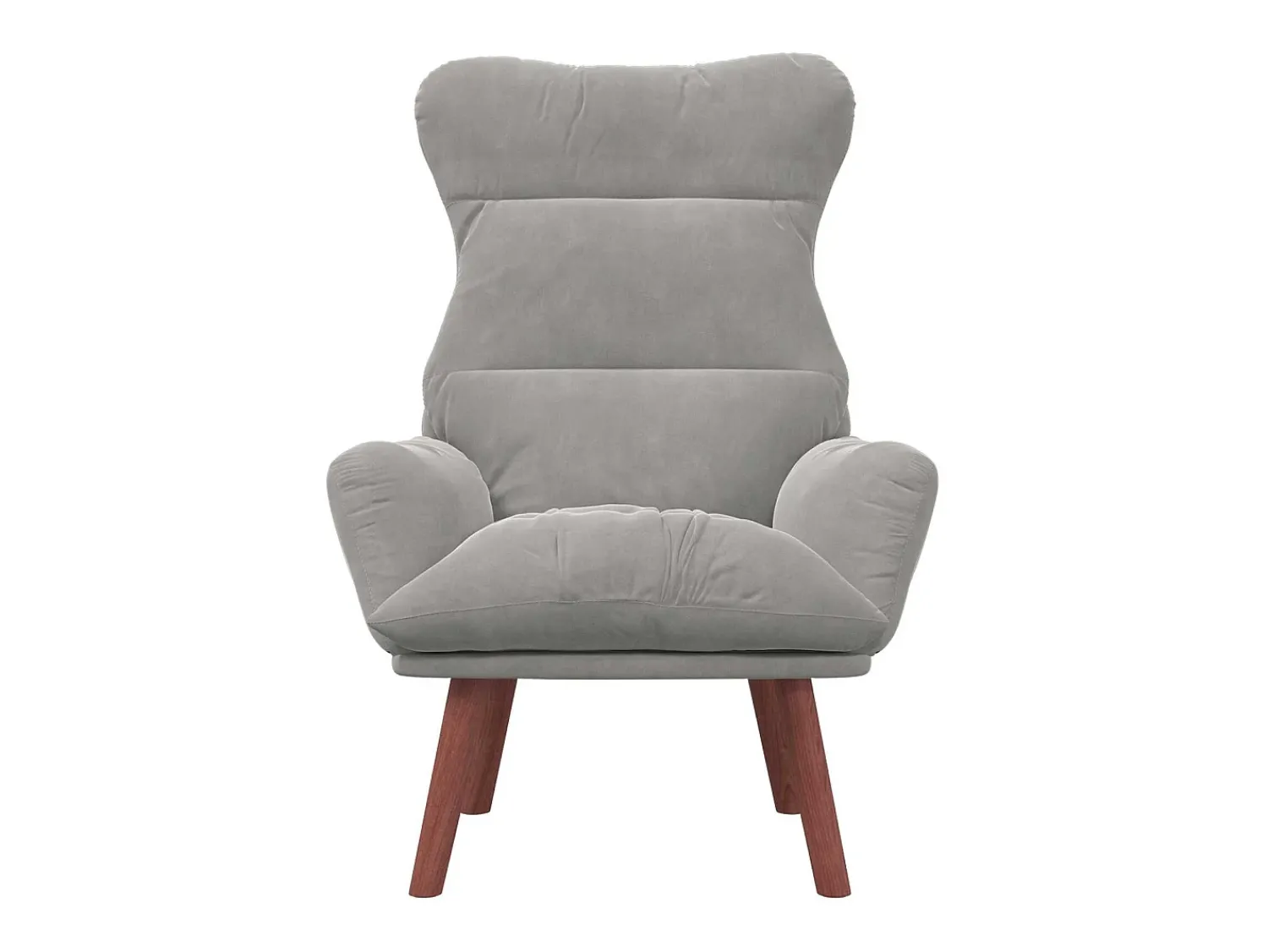 Poltrona*vidaxl poltrona Cinzento-claro 69 x 74 x 93 cm Veludo Cinzento claro