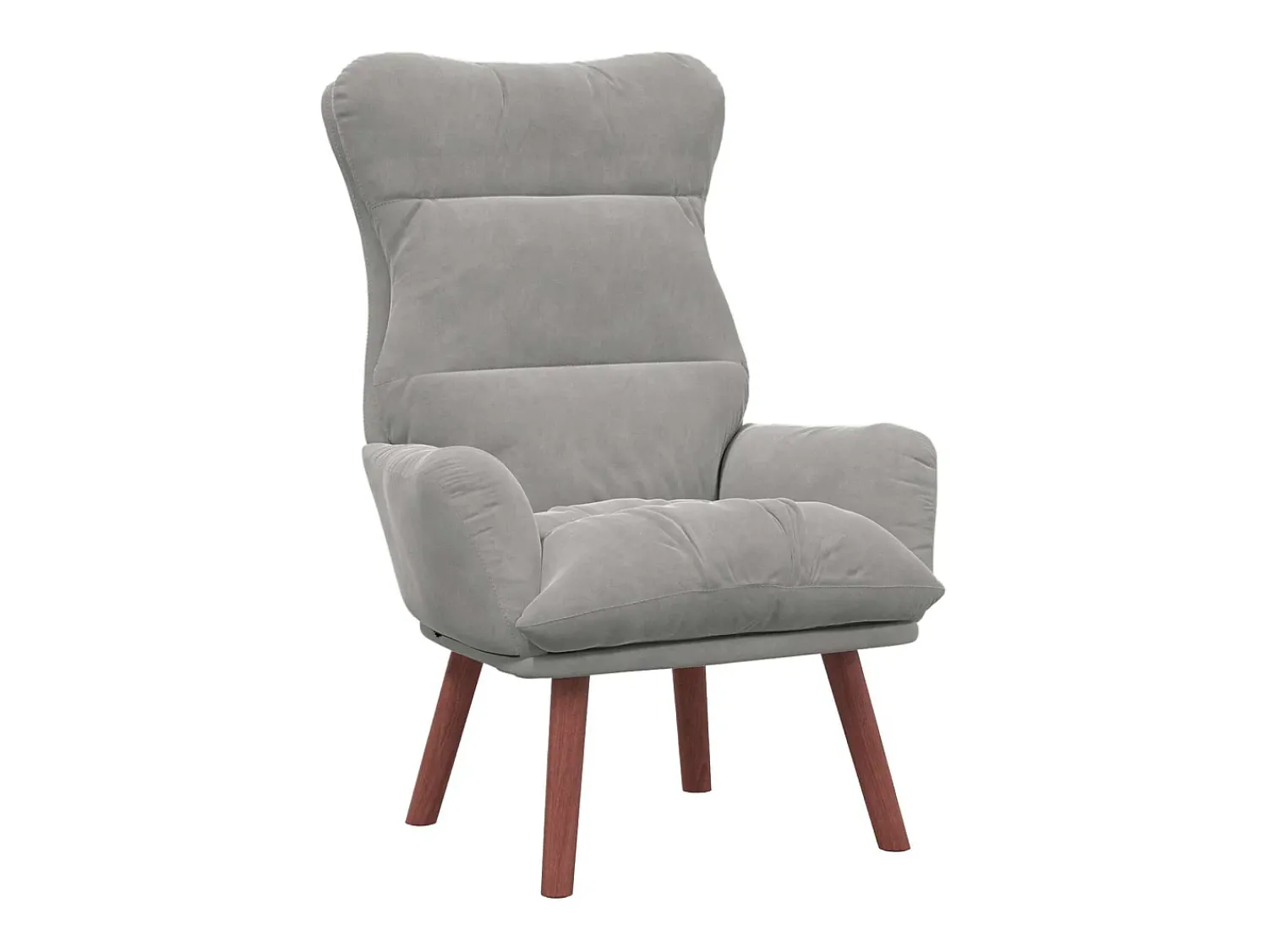 Poltrona*vidaxl poltrona Cinzento-claro 69 x 74 x 93 cm Veludo Cinzento claro