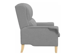 Sale vidaxl poltrona Cinzento-claro 76 x 94 x 102 cm tecido Cinzento claro