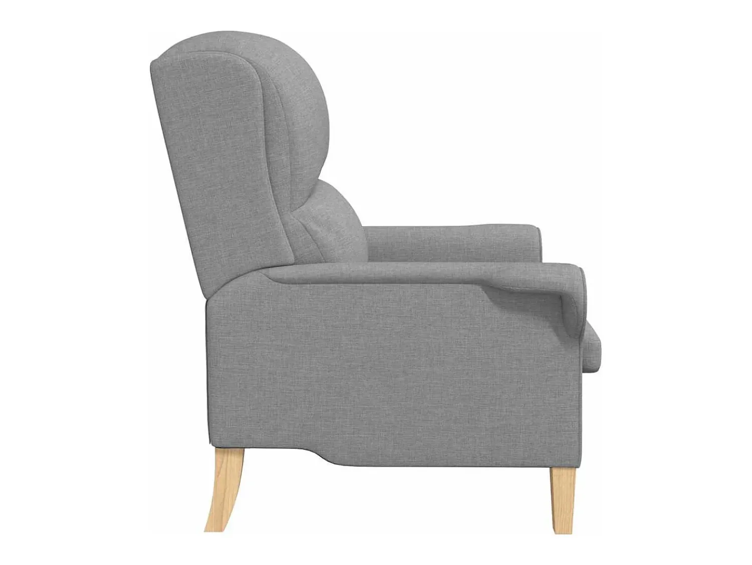 Sale vidaxl poltrona Cinzento-claro 76 x 94 x 102 cm tecido Cinzento claro