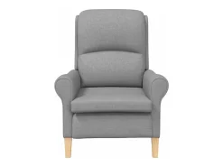 Sale vidaxl poltrona Cinzento-claro 76 x 94 x 102 cm tecido Cinzento claro