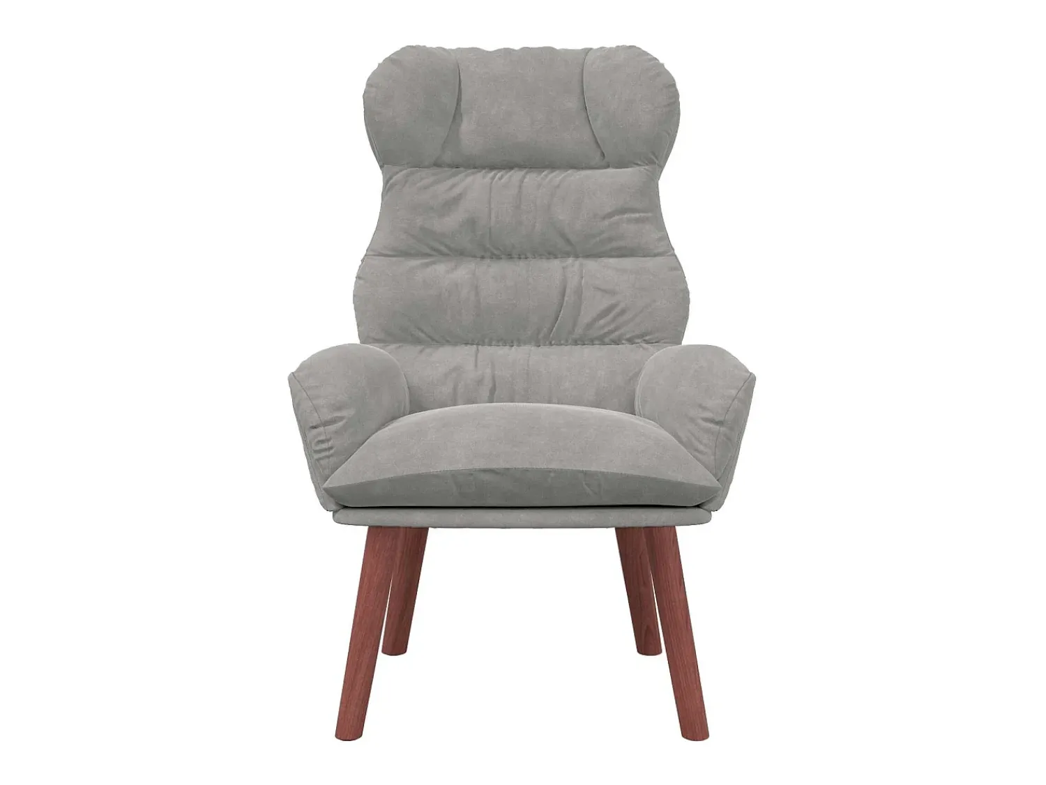 Poltrona*vidaxl poltrona Cinzento-claro 69 x 74 x 93 cm Veludo Cinzento claro