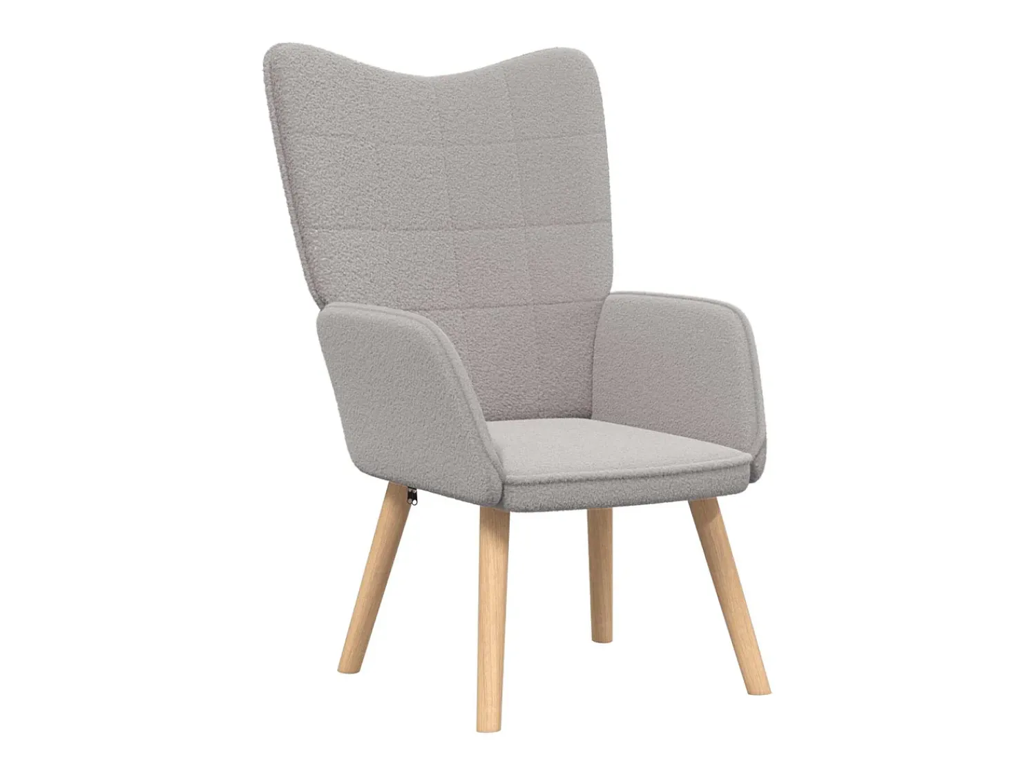 vidaxl poltrona Cinzento-claro 62 x 67 x 95,5 cm Tecido Sherpa^ Poltrona