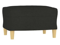Poltrona| Poltrona com apoio de pés 60 cm tecido PT296828 Preto