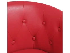 vidaxl Poltrona com apoio de pés couro artificial^ Poltrona