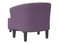 Online vidaxl Poltrona com apoio de pés tecido roxo Violeta