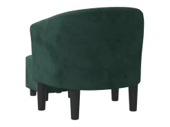 Poltrona*vidaxl Poltrona com apoio de pés veludo -escuro Verde