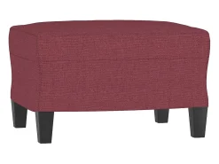 Poltrona* Poltrona com apoio de pés 60 cm tecido tinto PT809966 Vermelho