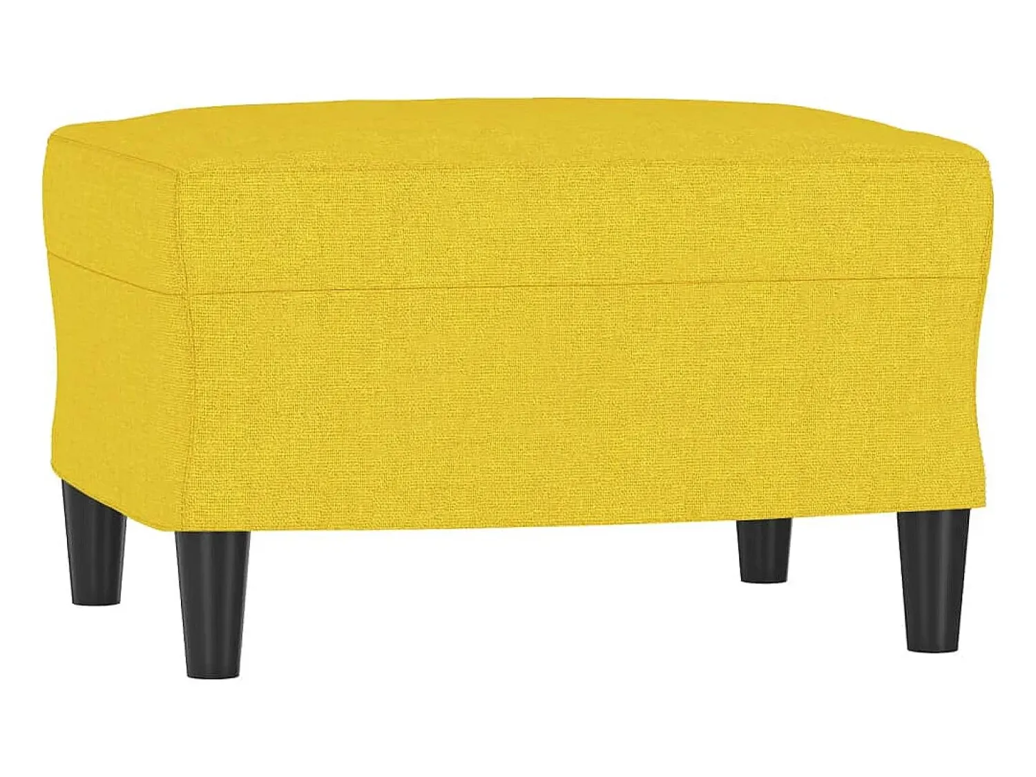 Poltrona| Poltrona com apoio de pés 60 cm tecido -claro PT310190 Amarelo