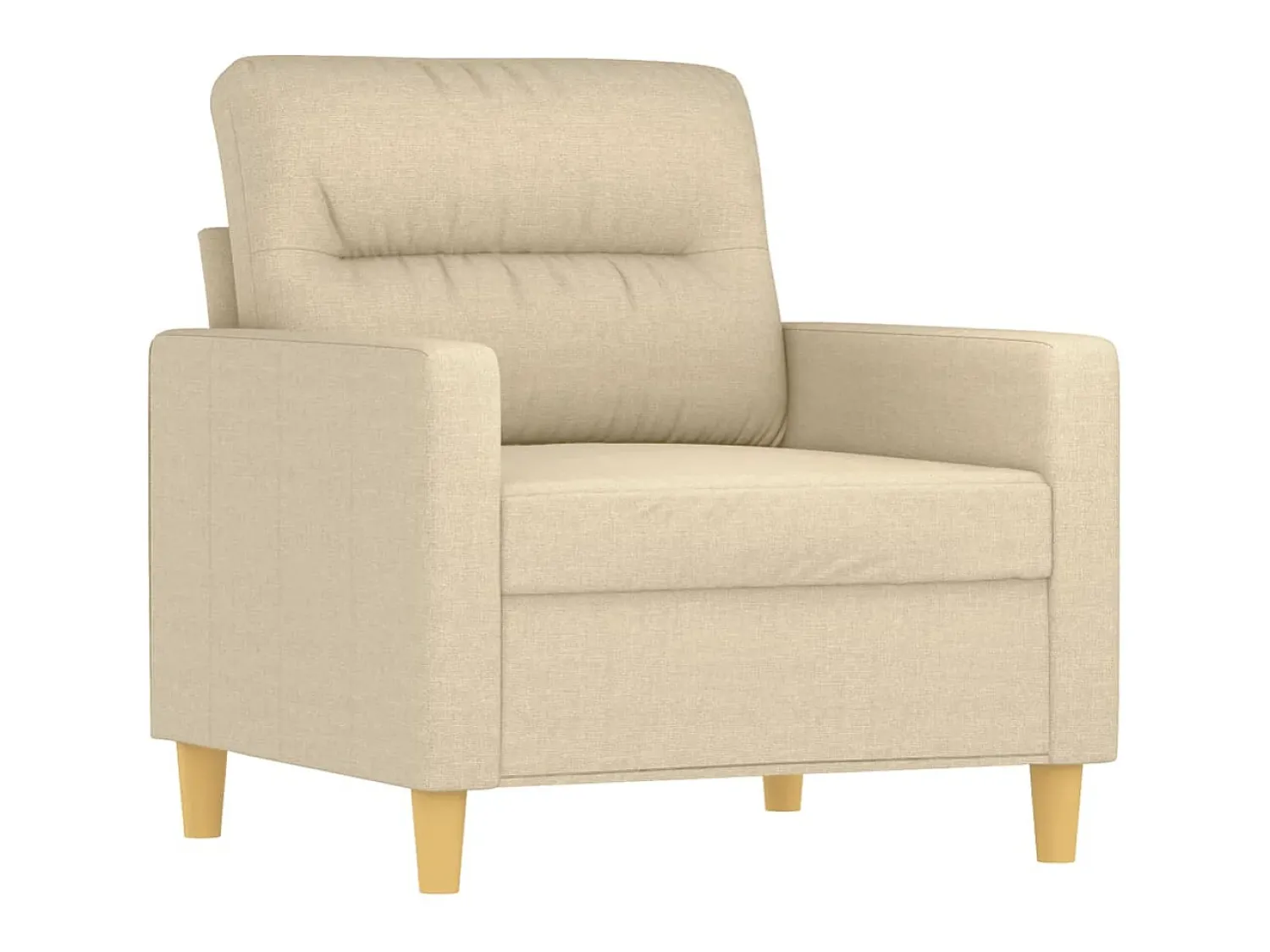 Poltrona| Poltrona com apoio de pés 60 cm tecido cor PT897988 Creme