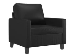 Poltrona com apoio de pés couro artificial 60 cm PT453504^ Poltrona