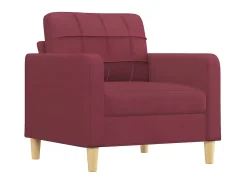 Poltrona* Poltrona com apoio de pés 60 cm tecido tinto PT801898 Vermelho