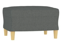 Clearance Poltrona com apoio de pés 60 cm tecido -escuro PT943393 Cinzento