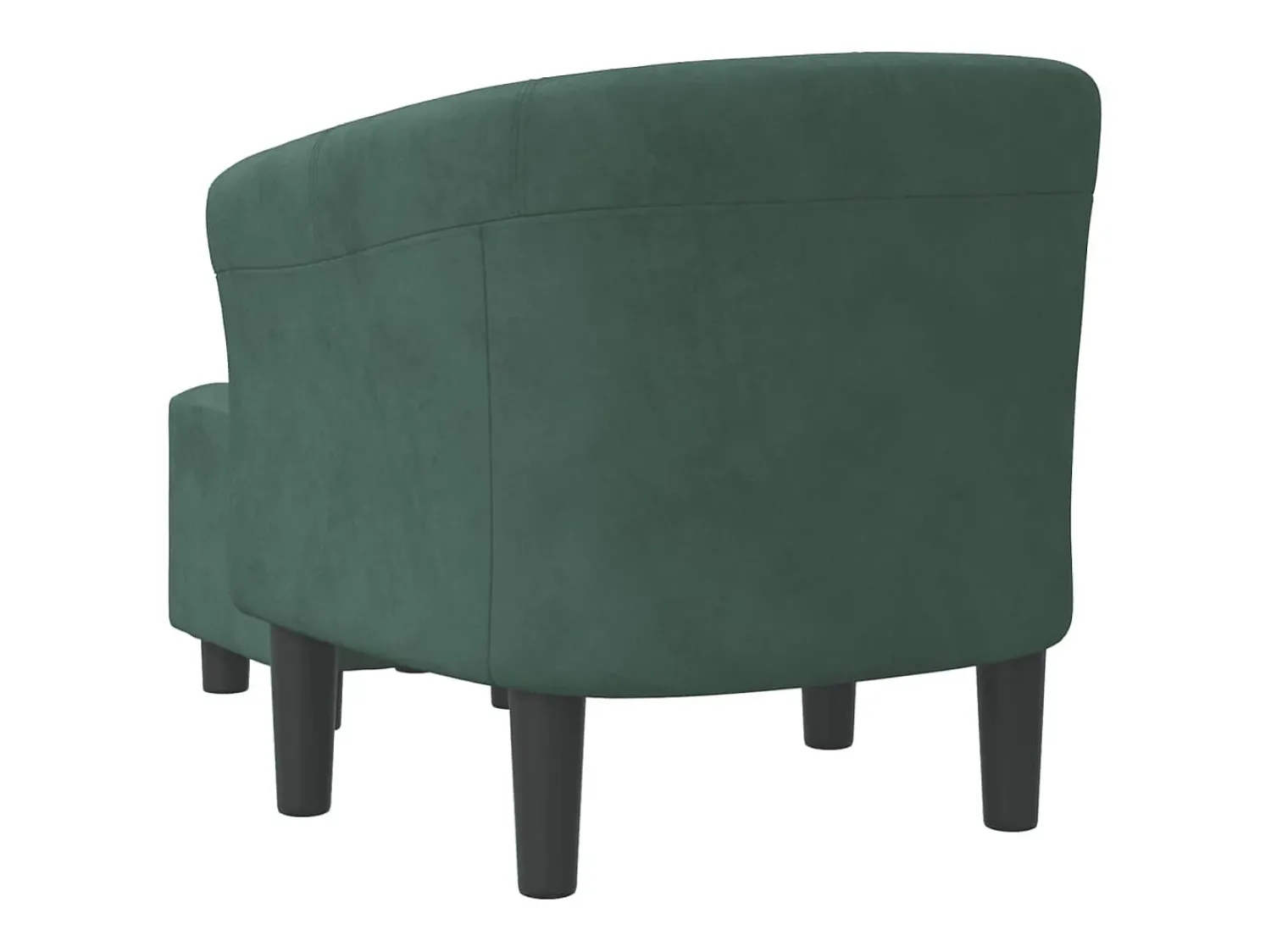 Poltrona*vidaxl Poltrona com apoio de pés veludo -escuro Verde