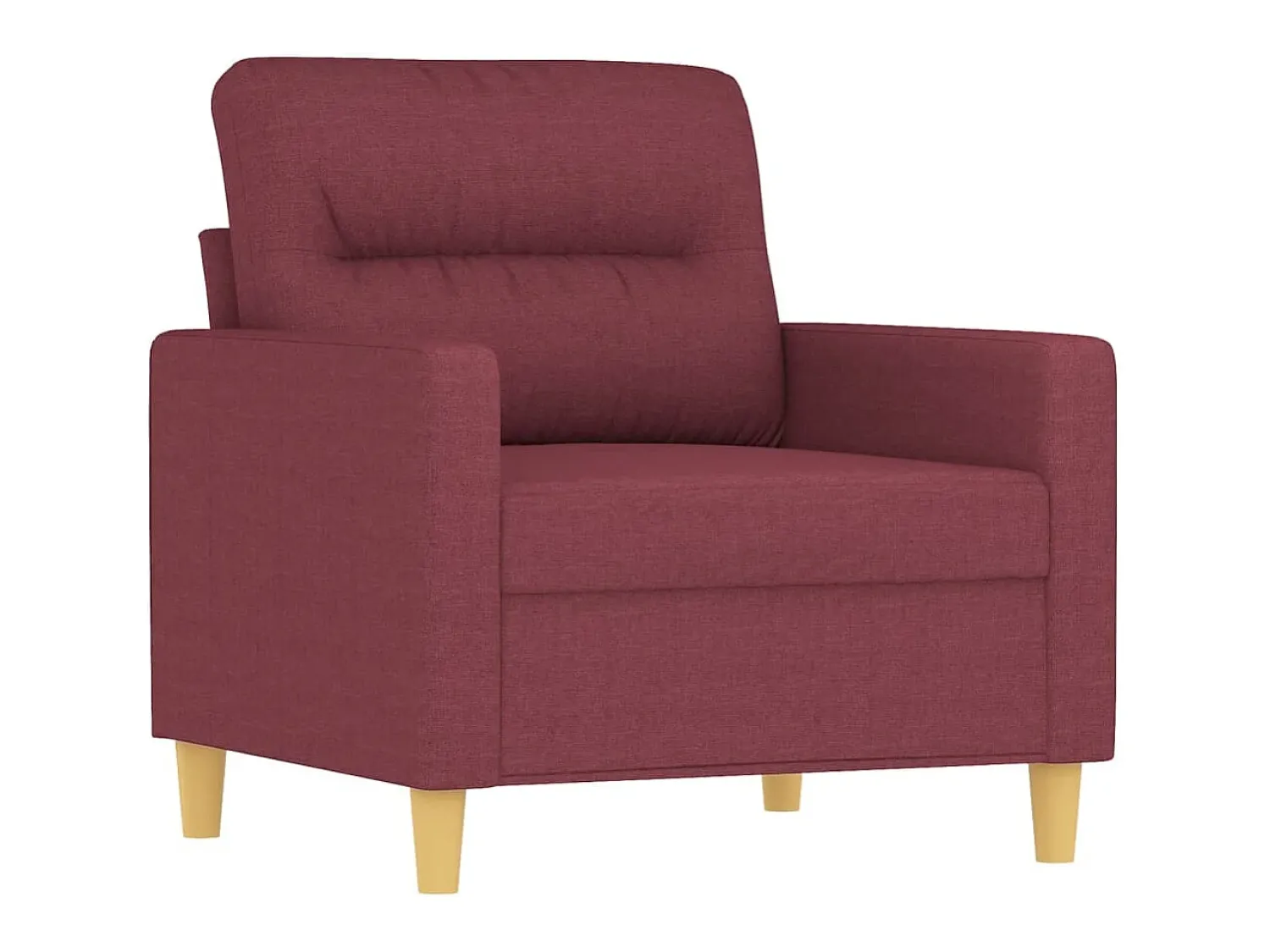 Online Poltrona com apoio de pés 60 cm tecido tinto PT113618 Vermelho