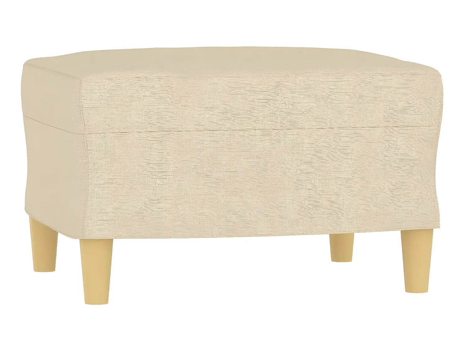 Poltrona* Poltrona com apoio de pés 60 cm tecido cor PT954410 Creme
