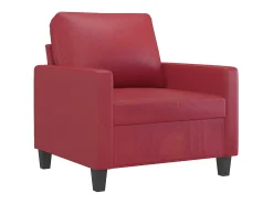 Poltrona com apoio de pés 60 cm couro artificial tinto PT661774^ Poltrona