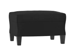 Poltrona* Poltrona com apoio de pés couro artificial 60 cm PT901353 Preto