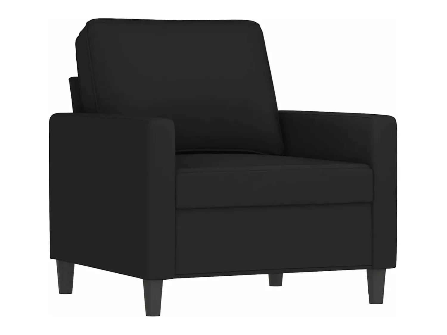 Poltrona* Poltrona com apoio de pés 60 cm veludo PT643127 Preto