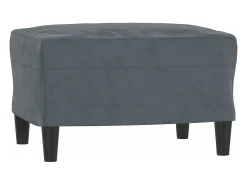 Poltrona* Poltrona com apoio de pés 60 cm veludo -escuro PT954467 Cinzento