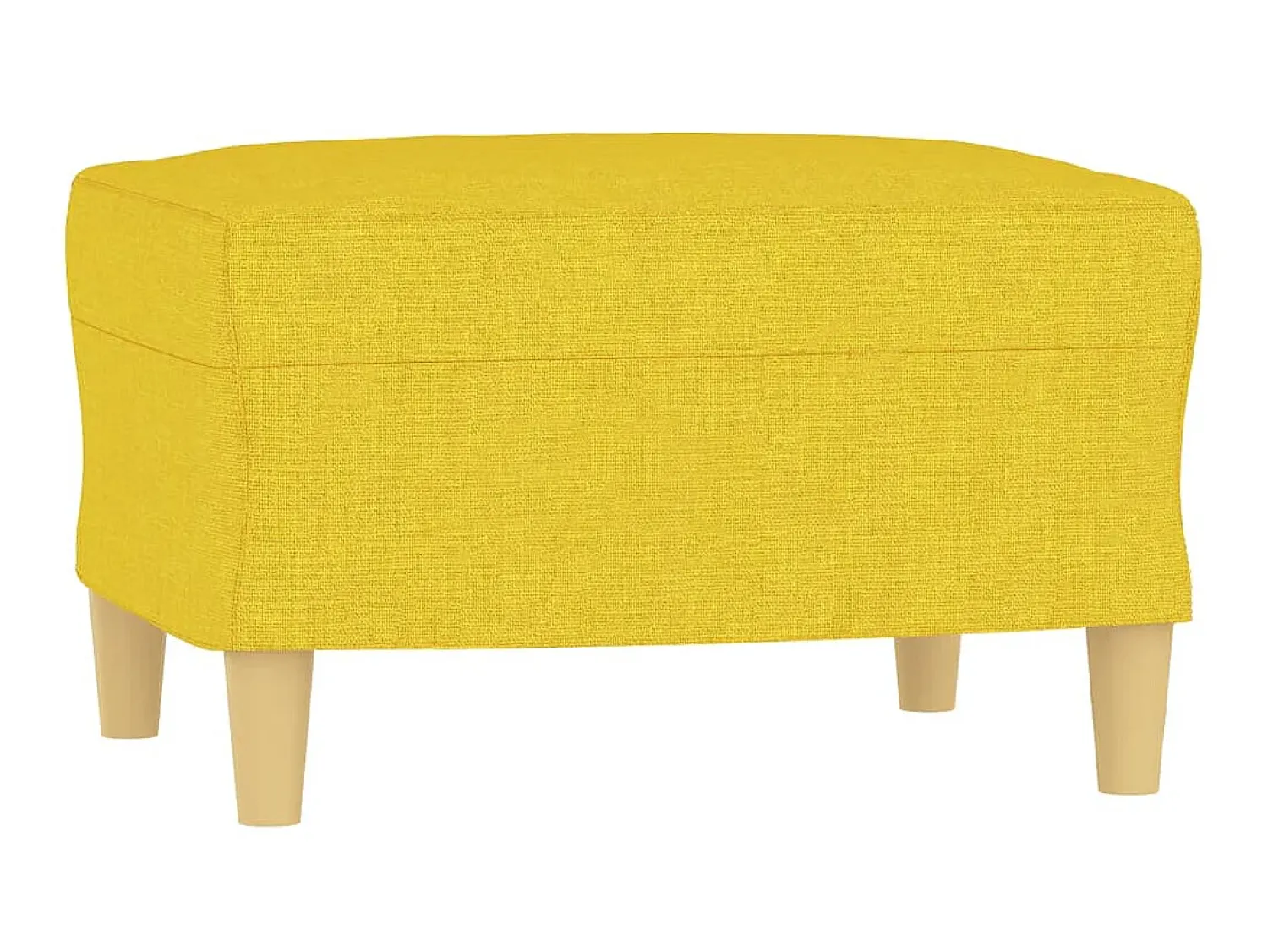 Poltrona| Poltrona com apoio de pés 60 cm tecido -claro PT333874 Amarelo