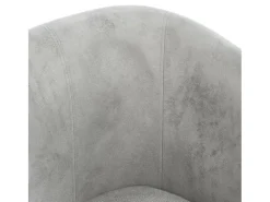 New vidaxl Poltrona com apoio de pés veludo cinzento-claro Cinzento claro