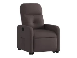 Poltrona| Poltrona Confortável | Poltrona reclinável elevatória tecido -escuro SHL348345 Castanho
