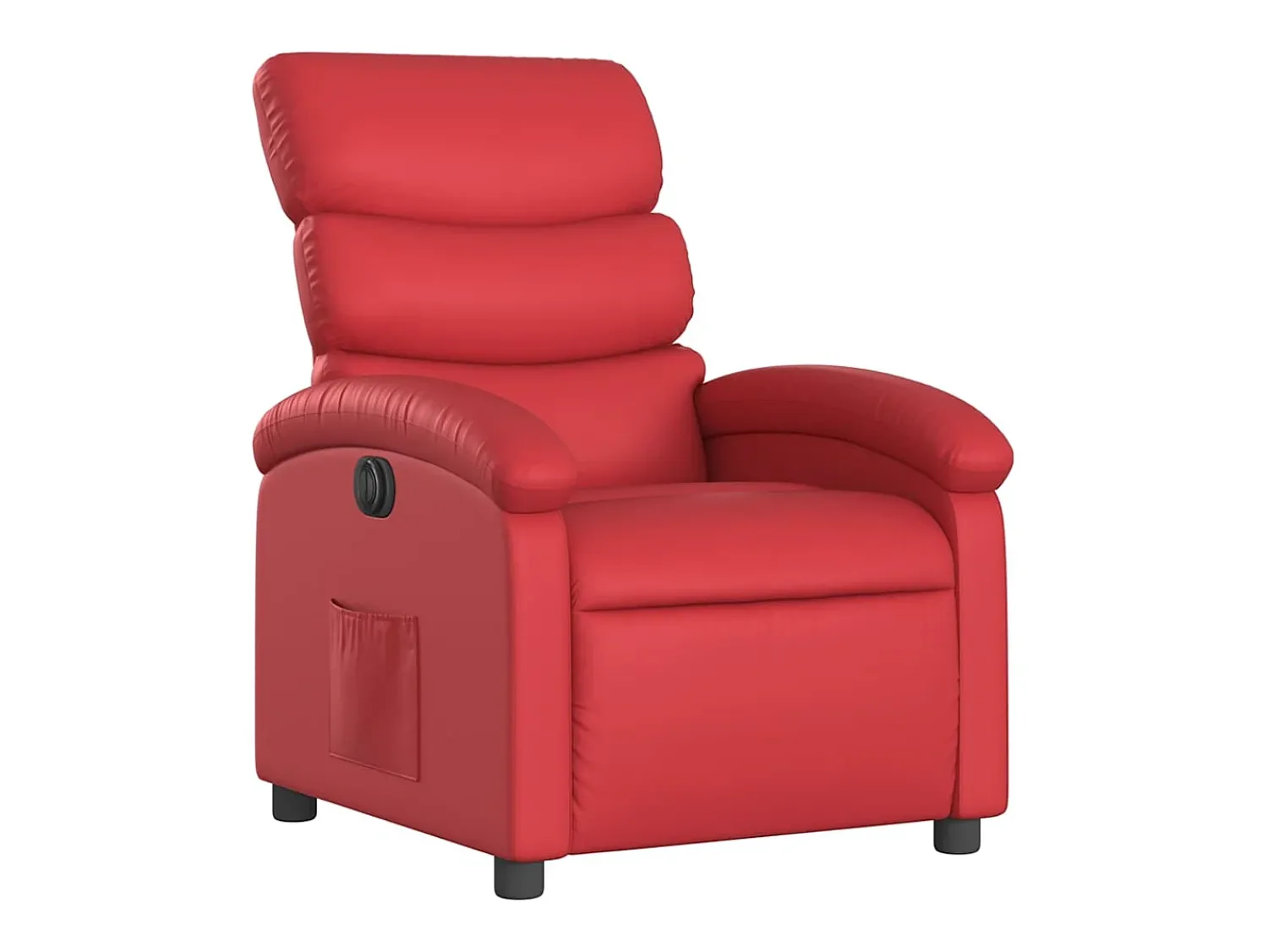 Poltrona| Poltrona Confortável | Poltrona reclinável elétrica couro artificial SHL570198 Vermelho
