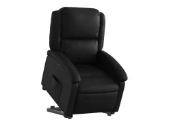 Poltrona* Poltrona Confortável | Poltrona reclinável elevatória elétrica couro artificial SHL611829 Preto