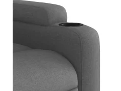 Poltrona* Poltrona Confortável | Poltrona reclinável em tecido cinza escuro SHL209994 Cinza antracite