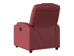 Poltrona* Poltrona Confortável | Poltrona reclinável elétrica couro artificial tinto SHL394324 Vermelho