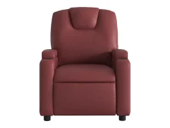 Poltrona* Poltrona Confortável | Poltrona reclinável elétrica couro artificial tinto SHL394324 Vermelho